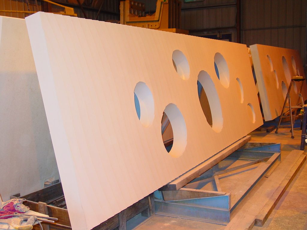 Prefabricated panels with prints